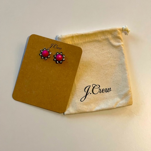 J. Crew Pink Starburst Earrings - Picture 2 of 4